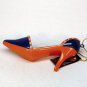 Mets baseball team high heel Christmas ornament with rhinestones