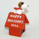 Hallmark 2014 Happy Holidays Snoopy Red Barron dog house ornament Hallmark 2014 Happy Holidays Snoopy Red Barron dog house ornament