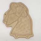 Vintage Brown Bag cookie mold Angel with Lute 1986