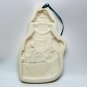 Longaberger snowman ceramic clay cookie mold 1997