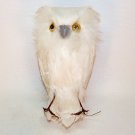 White owl feather Christmas ornament