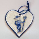Farmer theme heart shaped Christmas ornament from Purple Cow handmade Farmer theme heart shaped Christmas ornament from Purple Cow handmade