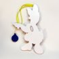Vtg Daisy Duck w red bow the Walt Disney Co wooden ornament