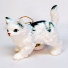 vtg long haired cat bone china Christmas ornament vtg long haired cat bone china Christmas ornament