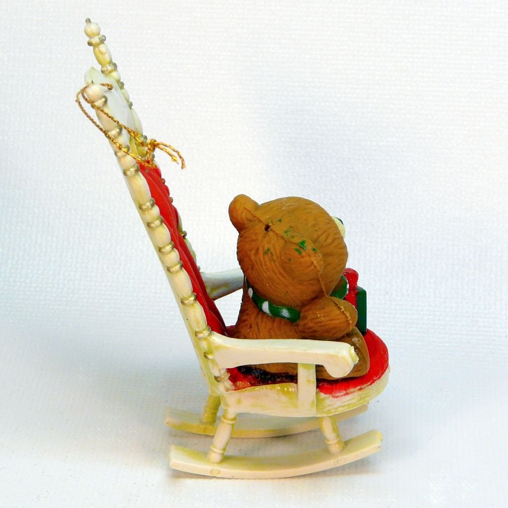 vintage teddy bear rocking chair
