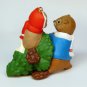 Vtg Hallmark 1998 Mom and Dad beaver Christmas ornament QX6653