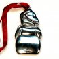 Vintage Gorham snowman silver plate Christmas ornament