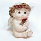 Vintage Dreamsicles sitting baby angel figurine signed Kristin