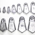 Flat Bank Sinkers - 1oz - 12 Count - Free Shipping - Proudly made in the U.S.A!
