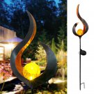 Elegant LED Solar Garden Flame Design Light