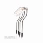 4pcs Solar Diamond Shape Garden LED Waterproof Decorative Lamps