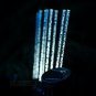 8 Bubble White LED Light Outdoor Lawn Garden Solar Powered Sticks
