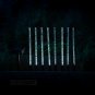 8 Bubble White LED Light Outdoor Lawn Garden Solar Powered Sticks
