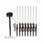 8 Bubble White LED Light Outdoor Lawn Garden Solar Powered Sticks