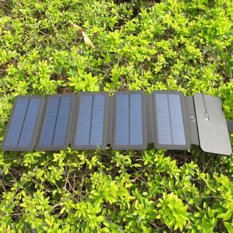 8W folding solar charger, suitable for direct charging of phone or battery bank.