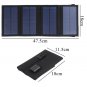 8W folding solar charger, suitable for direct charging of phone or battery bank.