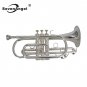 SevenAngel Cornet Bb Flat Trumpet Professional Silver Plated Trompeta