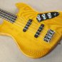 Chinese Guitar Factory Custom New Natural Ash Body 4 String Jazz Bass Guitar