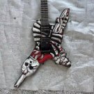 Guitare Électrique Crâne de Flamme