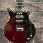 Guitare Électrique Cerise Antique en Acajou
