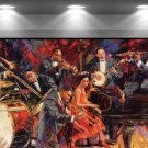 Affiche d’Art : Groupe de Jazz en Musique Abstraite