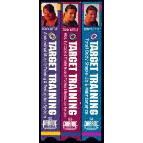 tony little : target training VHS 3-video set ITA parade used mint