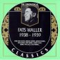 fats waller 1938 - 1939 CD 1997 classics made in france 22 tracks used mint