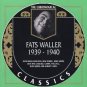 fats waller 1939 - 1940 CD 1998 classics records made in france 23 tracks used mint