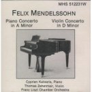 felix mendelssohn - piano concerto in a minor / violin concerto in d minor CD 1988 MHS mint