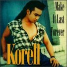 korell - make it last forever CD 1994 thump records used mint barcode punched korell - make it last forever CD 1994 thump records used mint barcode punched
