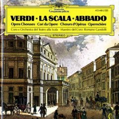 verdi opera choruses - la scala abbado CD 1975 polydor deusche grammophon used mint
