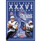 super bowl XXXVI champions official enhanced DVD edition 2002 used mint