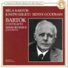 bartok contrasts mikrokosmos excerpts - szigeti and goodman CD 1991 sony used mint
