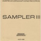 american gramaphone records sampler III CD 1984 dots and lines used mint
