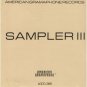 american gramaphone records sampler III CD 1984 dots and lines used mint