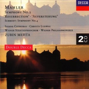 mahler sym no.2 & Schmidt  sym no.4 - VPO & mehta CD 2-discs 1994 decca mint