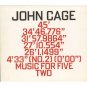 john cage - music for five CD 2-discs 1991 hat hut used mint