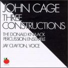 john cage - three constructions CD 1989 tomato used mint