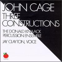 john cage - three constructions CD 1989 tomato used mint