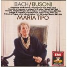 bach and busoni - chaconne toccata et fugue etc - maria tipo CD 1988 EMI germany used mint