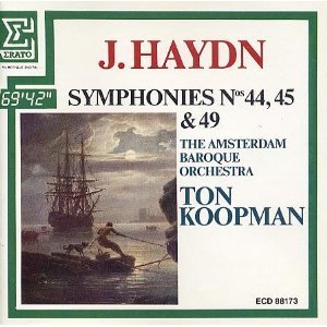 haydn symphonies 44 45 & 49 - ton koopman & amsterdam baroque orchestra CD 1986 erato france