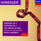honegger Symphonies 2 & 4 and Une Cantate Noel - ansermet CD 1991 decca london used mint