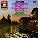 borodin string quartet no.1 in A & no.2 in D - borodin string quartet CD 1987 EMI used mint