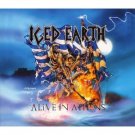 iced earth - alive in athens LP 5 vinyl picture disc boxset 1999 century media germany used mint