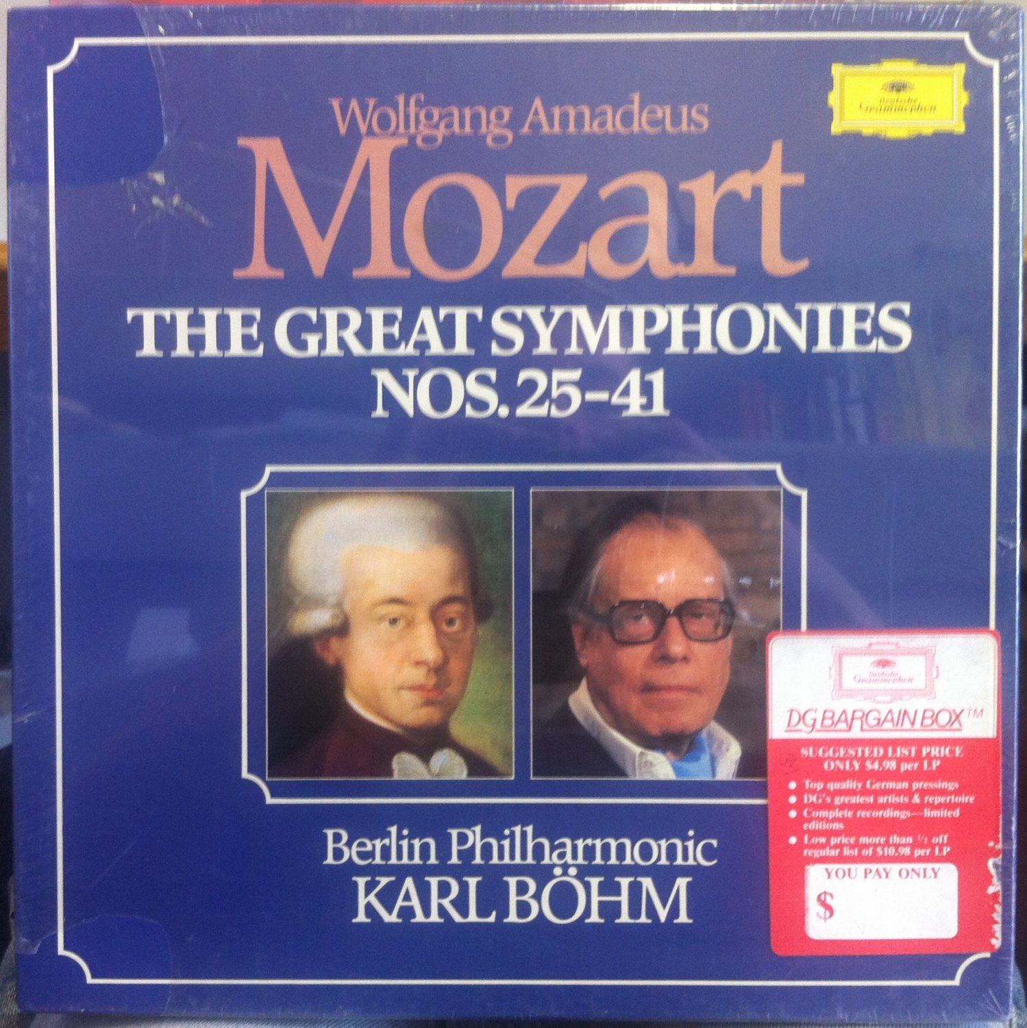 Mozart Greatest Symphonies Nos. 25 - 41 - Berlin Philharmonic Karl Bohm ...