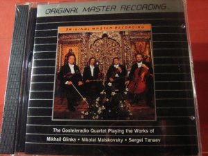 gosteleradio quartet playing the works of glinka maiskovsky and tanaev CD 1989 MFSL used mint