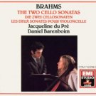 brahms two cello sonatas - jacqueline du pre and daniel barenboim CD 1989 EMI used mint