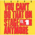 zappa - you can't do that on stage any more vol.1 CD 2-discs 1988 rykodisc barking pumpkin used