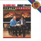 solti + murray perahia - bartok + brahms CD 1988 CBS sony used mint