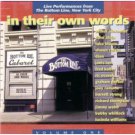 in their own words - live performances from the bottom line new york city vol 1 CD 1994 razor & tie